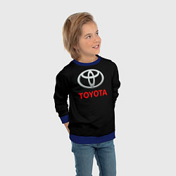 Свитшот детский Toyota sport car, цвет: 3D-синий — фото 2