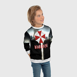 Свитшот детский Raccoon city, цвет: 3D-белый — фото 2