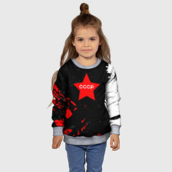 Свитшот детский Звезда символ СССР, цвет: 3D-меланж — фото 2