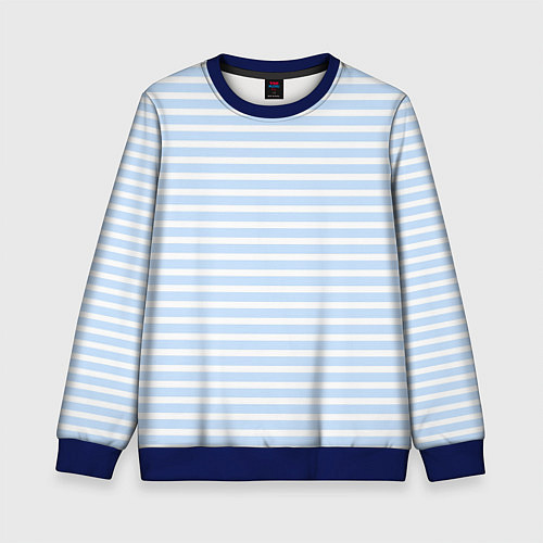 Детский свитшот Полосатый морской стиль / 3D-Синий – фото 1