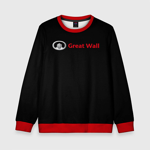 Детский свитшот Great Wall auto / 3D-Красный – фото 1