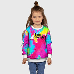 Свитшот детский I am kenough - meme, цвет: 3D-белый — фото 2