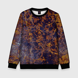 Свитшот детский Абстракция - анютины глазки, цвет: 3D-черный