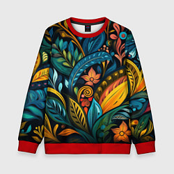 Детский свитшот Растительный узор в бразильском стиле