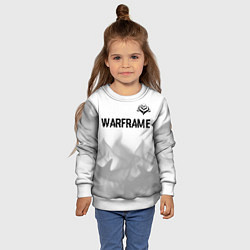 Свитшот детский Warframe glitch на светлом фоне посередине, цвет: 3D-белый — фото 2