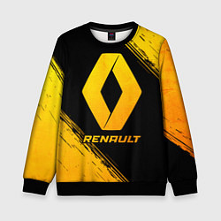 Свитшот детский Renault - gold gradient, цвет: 3D-черный