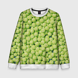 Детский свитшот Много теннисных мячей