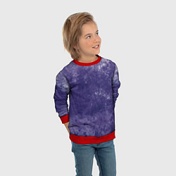 Свитшот детский Абстракция - violet color background, цвет: 3D-красный — фото 2