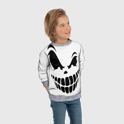 Свитшот детский The ghost is smiling, цвет: 3D-меланж — фото 2