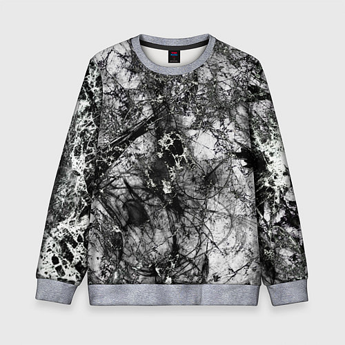 Детский свитшот Белый лес камуфляж / 3D-Меланж – фото 1