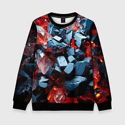 Детский свитшот Янтарные камни асбтракция