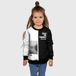 Свитшот детский Чёрно белый Stay always close be a guide мечты, цвет: 3D-черный — фото 2
