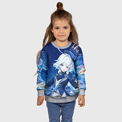 Свитшот детский Furina Genshin Impact, цвет: 3D-меланж — фото 2