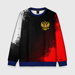 Детский свитшот Герб РФ краски империи