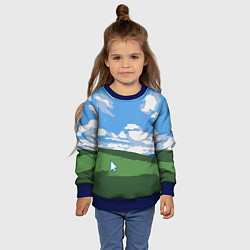 Свитшот детский Новый уродливый свитер от майков, цвет: 3D-синий — фото 2