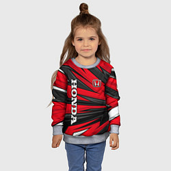 Свитшот детский Red sport - honda, цвет: 3D-меланж — фото 2