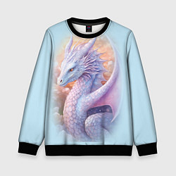 Свитшот детский Фэнтази дракон 2024, цвет: 3D-черный