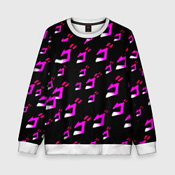 Детский свитшот JoJos Bizarre neon pattern logo