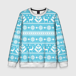 Детский свитшот Новый год ели и олени