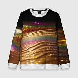 Свитшот детский Перламутр блестящий, цвет: 3D-белый