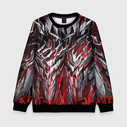 Детский свитшот Острый металл красный