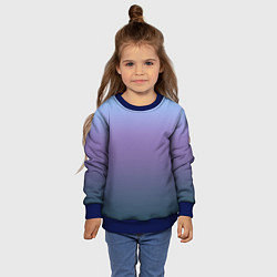 Свитшот детский Градиент голубой фиолетовый синий, цвет: 3D-синий — фото 2
