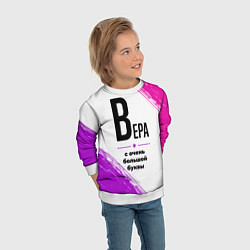 Свитшот детский Вера ну с очень большой буквы, цвет: 3D-белый — фото 2