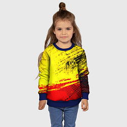 Свитшот детский Borussia color краски спорт, цвет: 3D-синий — фото 2