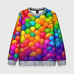 Детский свитшот Радужные пупырки