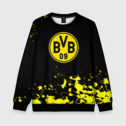 Свитшот детский Borussia краски жёлтые, цвет: 3D-черный