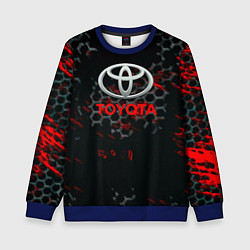Свитшот детский Toyota краски броня, цвет: 3D-синий