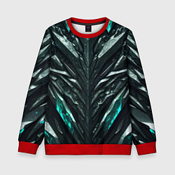 Детский свитшот Зелёная малахитовая броня