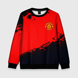 Свитшот детский Manchester United colors sport, цвет: 3D-черный