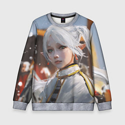 Свитшот детский Портрет Фрирен, цвет: 3D-меланж