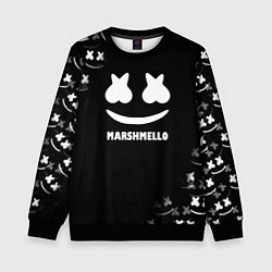 Свитшот детский Marshmello белое лого, цвет: 3D-черный