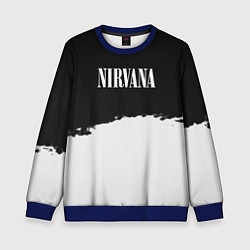 Свитшот детский Nirvana текстура, цвет: 3D-синий