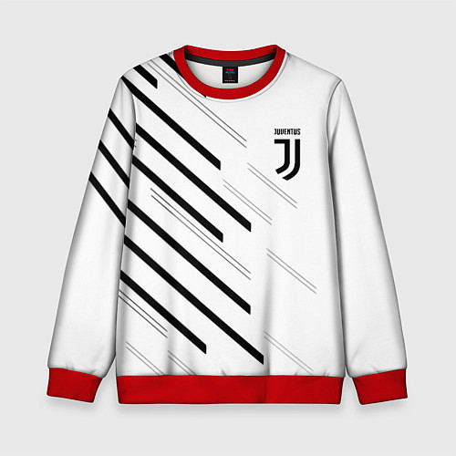 Детский свитшот Juventus sport geometry / 3D-Красный – фото 1