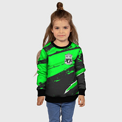 Свитшот детский Liverpool sport green, цвет: 3D-черный — фото 2