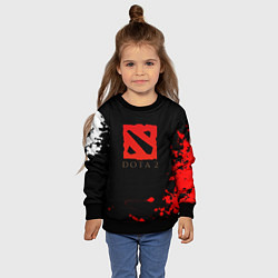 Свитшот детский Dota 2 краски текстура, цвет: 3D-черный — фото 2