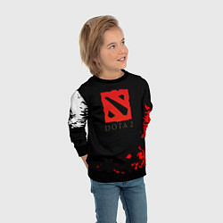 Свитшот детский Dota 2 краски текстура, цвет: 3D-черный — фото 2