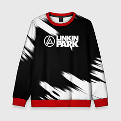 Свитшот детский Linkin park рок бенд краски, цвет: 3D-красный