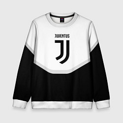 Свитшот детский Juventus black geometry sport, цвет: 3D-белый