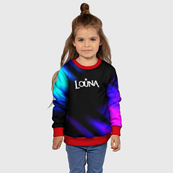 Свитшот детский Louna neon bend, цвет: 3D-красный — фото 2