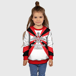 Свитшот детский Инженерные войска РФ, цвет: 3D-красный — фото 2