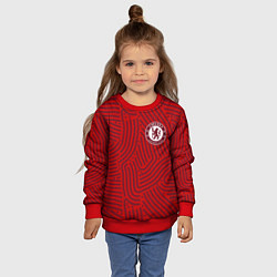 Свитшот детский Chelsea отпечатки, цвет: 3D-красный — фото 2