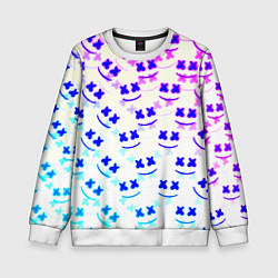 Детский свитшот Marshmello pattern neon