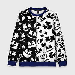 Свитшот детский Marshmello music pattern, цвет: 3D-синий