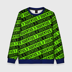 Детский свитшот Juventus green pattern sport