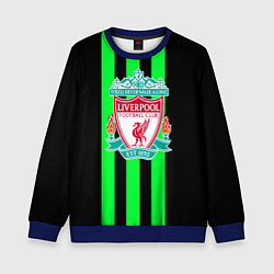 Свитшот детский Liverpool line green, цвет: 3D-синий
