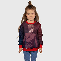 Свитшот детский Киётака Аянокоджи из Класса превосходства, цвет: 3D-красный — фото 2
